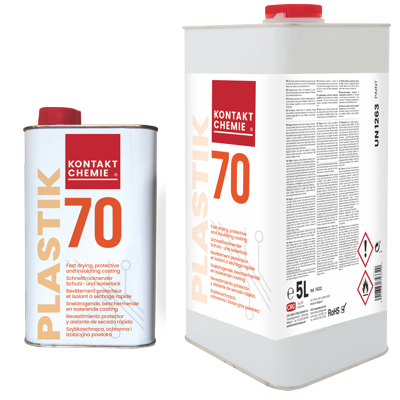 Лак для электроизоляции, защиты и покрытия  печатных плат Kontakt Chemie Plastik 70