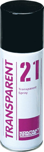 Kontakt Chemie Transparent 21 – УФ-проницаемое покрытие, аэрозоль 200 мл